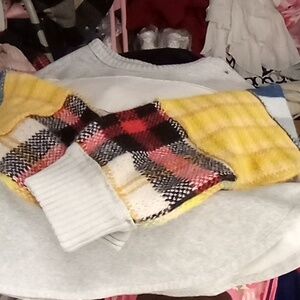 Free People Multicolor Patchwork Sweater